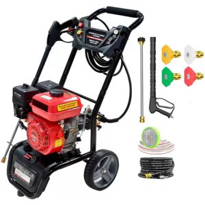 Hidrolavadora A Explosión Nafta 7hp 2700psi 4t Color Rojo