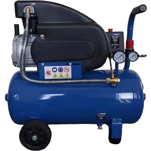 Compresor De Aire Makute Usado 50 Lt 2 Hp Casi Nuevo Azul Marino