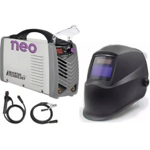 Soldadora Inverter Industrial 250amp + Careta Fotocromatica Gris