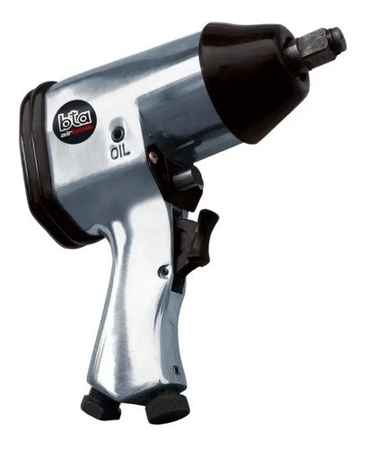 Llave De Impacto Neumatica Encastre 1/2 Bta Nueva +dados Plateado/negro - Imagen 3