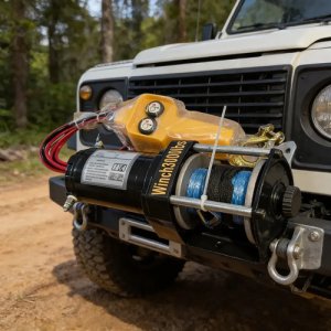 Malacate Winch 4x4 Electrico 12v 3000 Lbs Linga Nylon