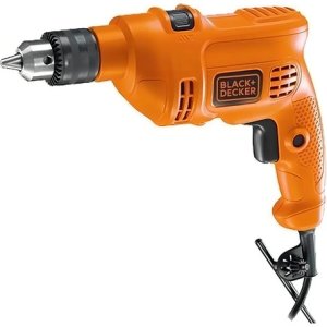 Taladro Percutor Eléctrico De 10mm Black+decker Tm500k 500w + Accesorio Con Maletín De Transporte 60hz Naranja 60 Hz