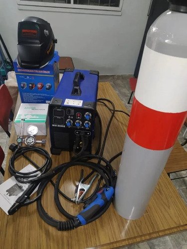 Soldadora Mig 200a Mig - Tig - Mma Electrodo , Tubo 4 Mts Azul - Imagen 3