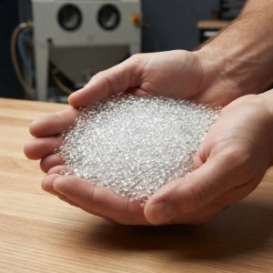 Microesfera De Vidrio Fina Para Arenar Arenadora 1 Kg - Tyt