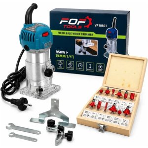 Router Tupi Fresadora De Mano 650w Con Set De Fresas 12pcs