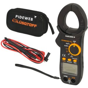 Pinza Amperimétrica Digital 600v Capacimetro Lusqtoff Black