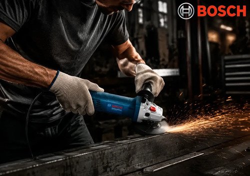 Amoladora Angular Profesional Bosch Gws700 De 710 W, Juego De 40 Unidades, Discos Y Accesorios Azul 60hz - Imagen 10
