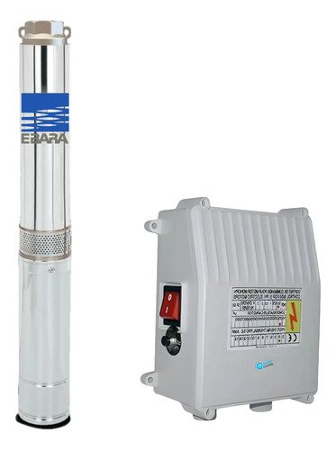 Bomba Sumergible De Pozo Ebara 4bpl-21 Para Riego, Con Potencia De 1103 W Plateado - Imagen 2