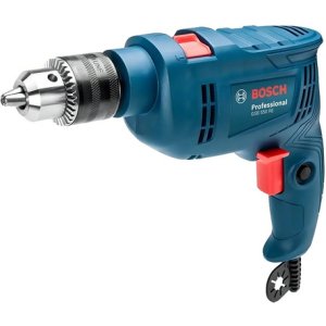 Taladro Percutor Eléctrico De 13mm Bosch Gsb-550 550w + Accesorios Con Caja De Cartón Azul