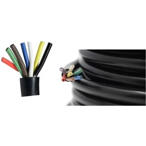 Cable Bajo Goma 5x1mm Negro - (precio X30metros) - Tyt