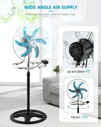Pack De 2 Ventiladores De Pie Cuperstorecl Con Oscilación Y Función Turbo - Imagen 5