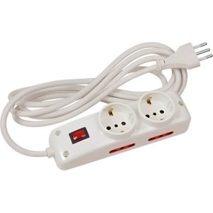 Extensión Conatel 6 Tomas 3m Blanca 10a Modelo 716397 Blanco