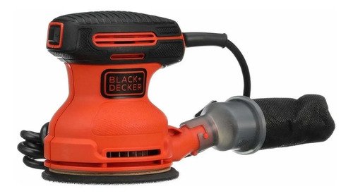 Lijadora Roto Orbital Black+decker Bdero100 Con Sistema Velc Naranja 50 Hz - Imagen 2