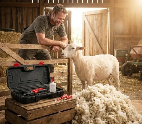 Esquiladora Eléctrica Martino Para Ovejas Amarillo - Imagen 3