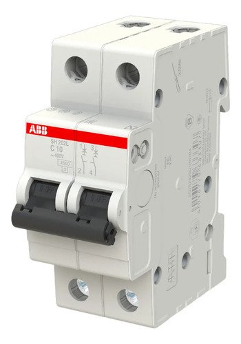 Llave Térmica Bipolar Termomagnética 10/16/20/25 A 4,5ka Abb Color 10a - Imagen 3