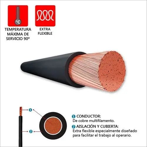Cable Para Soldadura Extra Flexible 35mm2 Sumig - Tyt Negro - Imagen 3