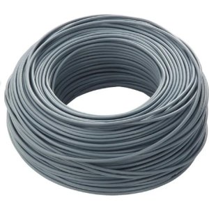 Cable Super Plástico Gris 2x2 Mm - 1 Metro- Tyt