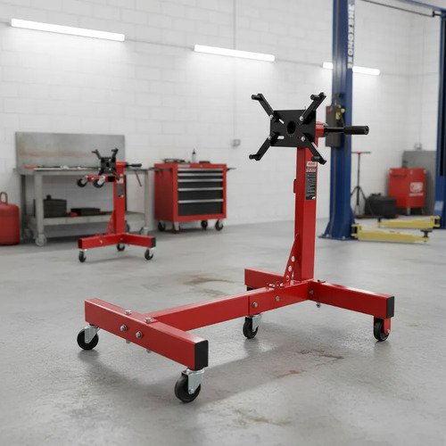 Soporte Para Motor 1500 Lbs Pleglable Giratorio Torin Rojo - Imagen 2
