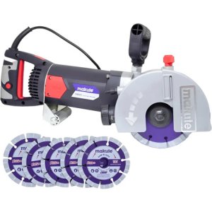 Sierra Acanaladora De Pared 2400w C/ Discos Makute