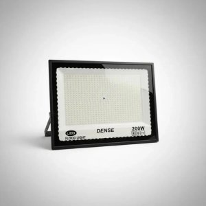 Reflector Led De 200w Con Luz Fría Para Exterior, Ip66 Y Carcasa Negra Negro