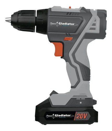 Taladro Atornillador Percutor C/bat Gladiator Gris 50/60 - Imagen 2