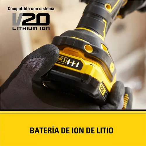 Kit Taladro Atornillador 20v + 2b + Cargador+ Maleta Stanley Amarillo - Imagen 5