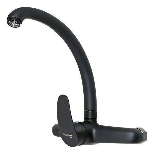 Grifo Monocomando 20cm Negro Pared Italomix Lh3257