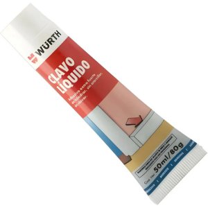 Adhesivos De Montaje Extra Fuerte Clavo Liquido Wurth 50 Ml Blanco