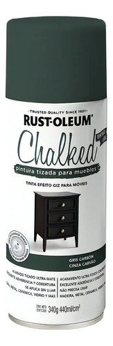 Pintura Aerosol Tizado Base Aceite Rust-oleum Chalked 354ml Carbón - Charcoal
