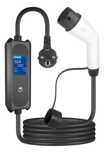 Cargador Adaptador Auto Electrico Schuko T2 O Gbt Geely Ws Blanco