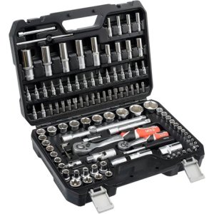 Juego Set De Dados 1/2 -1/4 108 Piezas Yato Yt-38791 / Ecban Negro