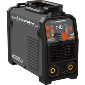 Soldadora Inverter Gladiator Mma 140a Ie4140x/220 C/pantalla Gris