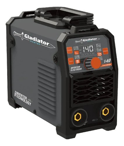 Soldadora Inverter Gladiator Mma 140a Ie4140x/220 C/pantalla Gris