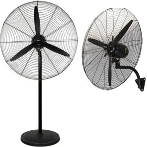 Ventilador Industrial Hydra Pared/pie 2 En 1 76cm 3 Velocidades 76.2 Cm Negro Metal