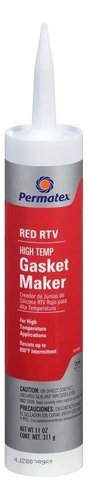 Silicona Permatex Roja Alta Temperatura Juntas Automotriz 311g