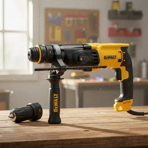 Rotomartillo Dewalt Sds Plus + Mandril 13mm - 800w 3 Amarillo 50hz/60hz - Imagen 2