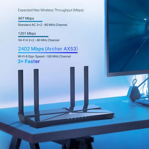 Router Wifi 6 Tp-link Archer Ax53 Antivirus Gigabit 3000mbps Color Negro - Imagen 5