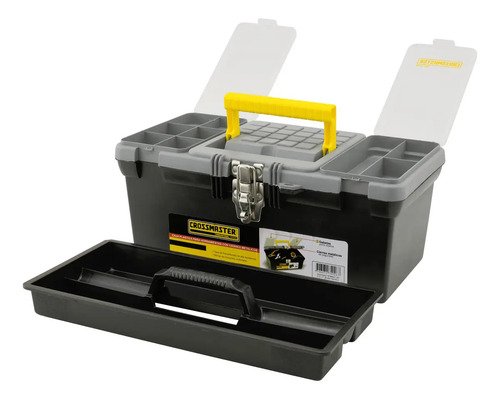Caja Herramientas Crossmaster 19 Cierre Metalico Tyt Color Negra - Imagen 3