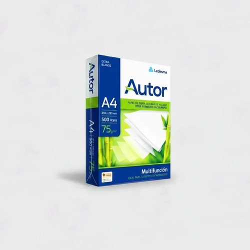 Resmas De Papel A4 Autor Multifuncion 75 Gr 500 H Caja X 10u Blanco - Imagen 4