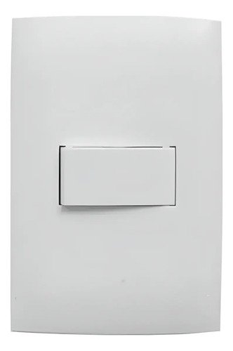 Plaqueta Blanca Presta Con Llave Unipolar Blanco