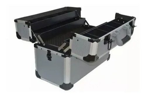 Valija Caja Herramientas Aluminio Electricistas Con Detalles Gris - Imagen 2