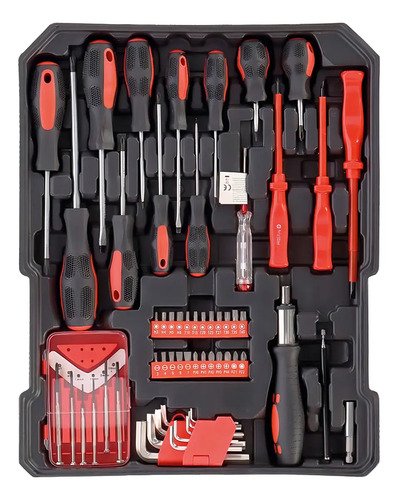 Valija Kit Caja Metalica Herramientas 499 Piezas Dimm Color Plateado - Imagen 3
