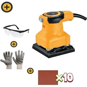 Kit Lijadora Orbital De Palma 230w Coofix 14000 Rpm Amarillo