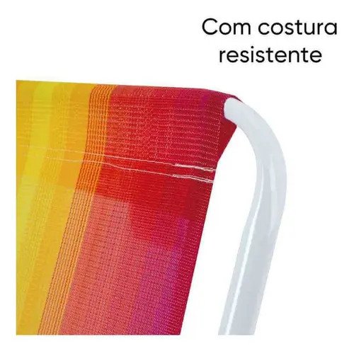 Silla Naranja De Acero Alto Para Piscina, Balcón Y Playa, 110 Kg - Imagen 4