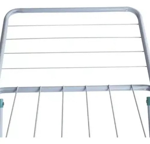 Tender Grande Con Alas Para La Ropa T-design Reforzado Calidad Premium Hasta 15kg Acero Inoxidable Pintado En Blanco - Imagen 5