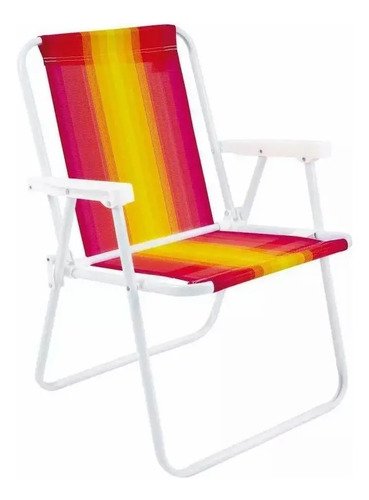 Silla Naranja De Acero Alto Para Piscina, Balcón Y Playa, 110 Kg