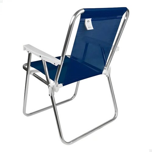 Silla Alta Aluminio Reposera Mor 110 Kg Plegable Sannet Color Azul Marino Azul Oscuro - Imagen 4