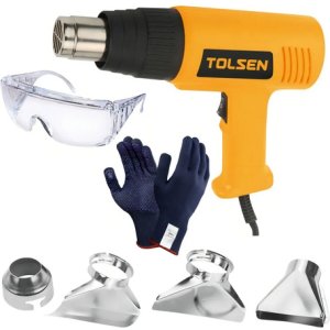 Pistola De Aire Caliente Tolsen 1000w-2000w 300 L/350°c 500l Color Naranja Con Negro Naranja/negro