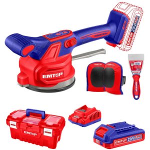 Ventosa Vibradora Inalambrica 20v Emtop + Bateria Y Cargador