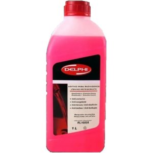 Agua Radiador Refrigerante Vehiculos Delphi 1l Puro Rojo